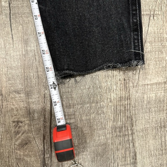 Hollister Ultra High Rise Mom Jean Vintage Stretch Women's Size 3S Black Denim - Picture 4 of 11